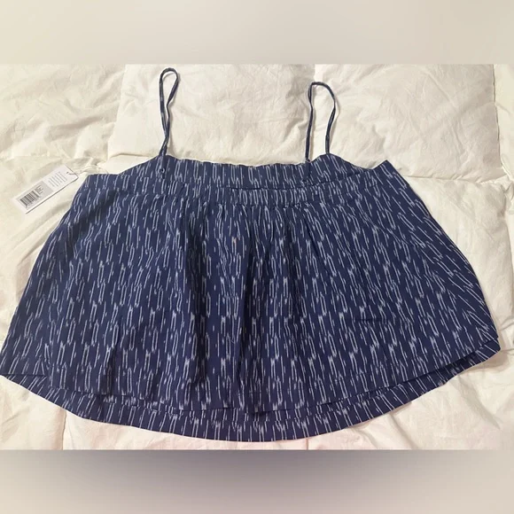 Outerknown x Piece&Co Tides Tank - NWT - Size L Blue Patterned Women's Top - Picture 4 of 12